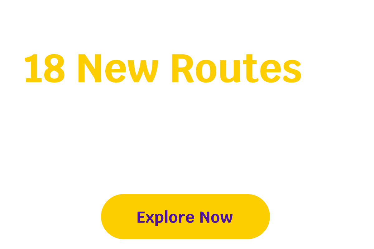 Announcing 18 New Routes, 3 New Cities including Mexico & Jamaica