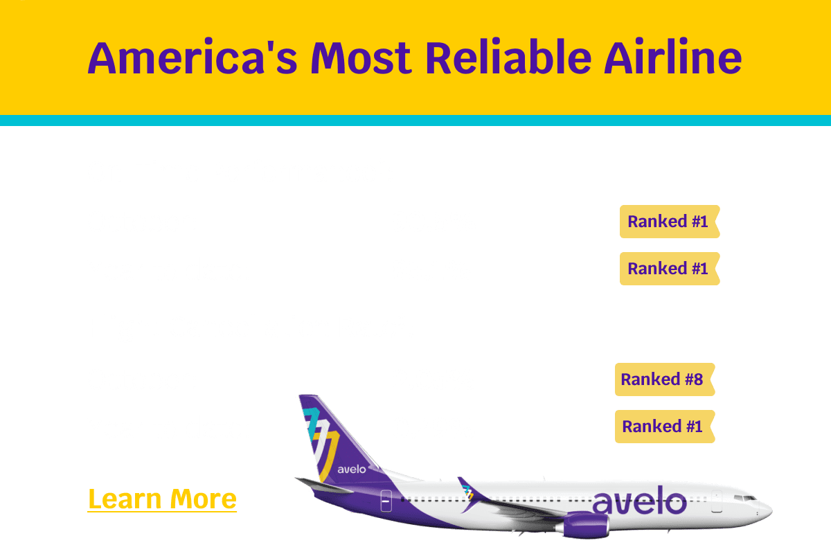 October On-Time Performance 90.5% Rank #1 | Year-to-date 85.1% Rank #1 | Learn More