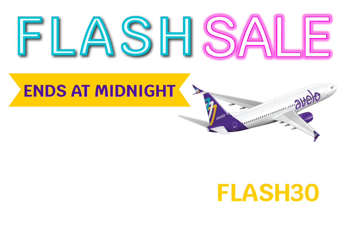 FLASH SALE | ENDS AT MIDNIGHT | 30% OFF base fares* on ALL flights between 12/4-12/20 with promo code FLASH30