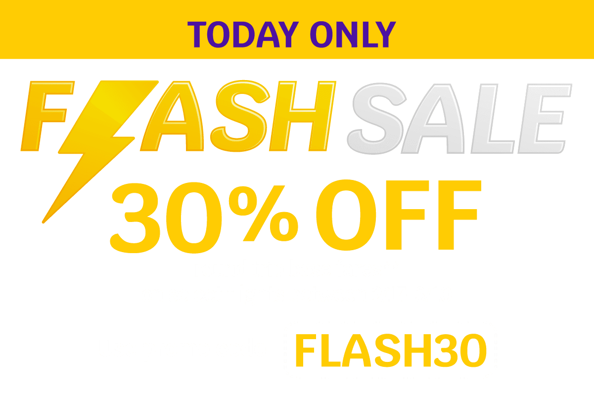 TODAY ONLY | FLASH SALE | 30% OFF round trip base fares** on select flights between 2/17-3/10 Use promo code FLASH30