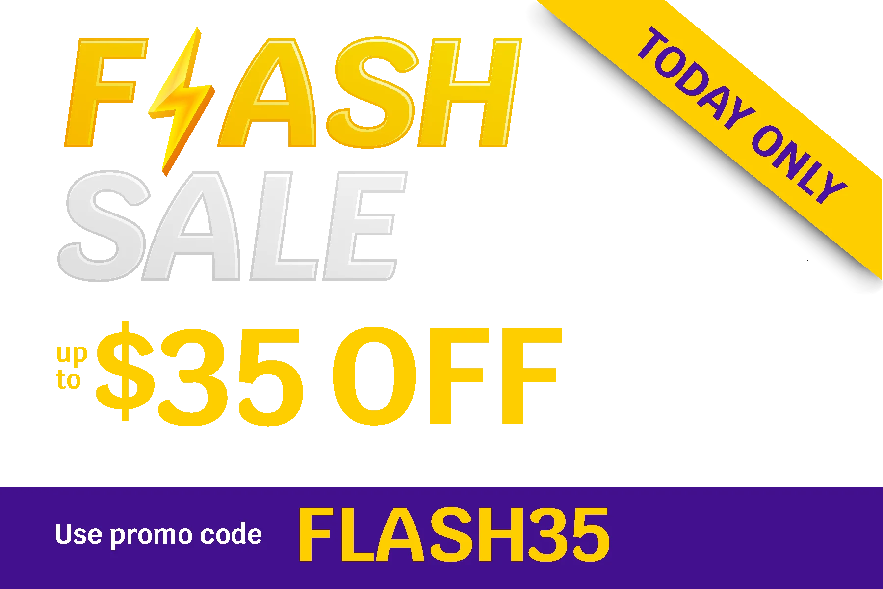 FLASH SALE - TODAY ONLY - Up to $35 OFF round trip base fares** on ALL flights between 8/22-9/30 - Use promo code FLASH35